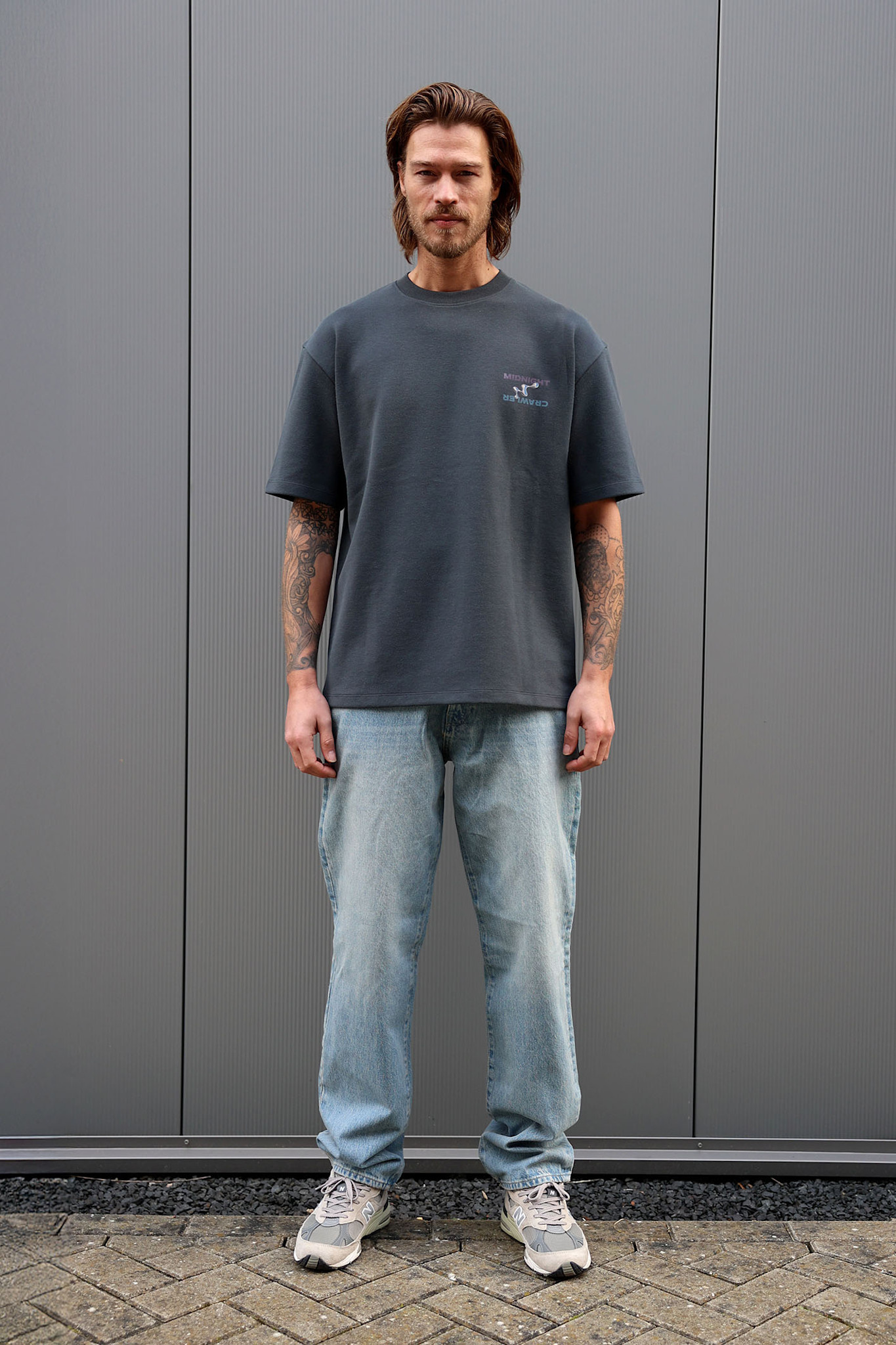 Kultivate Luxury Midnight Tee Woodland Grey