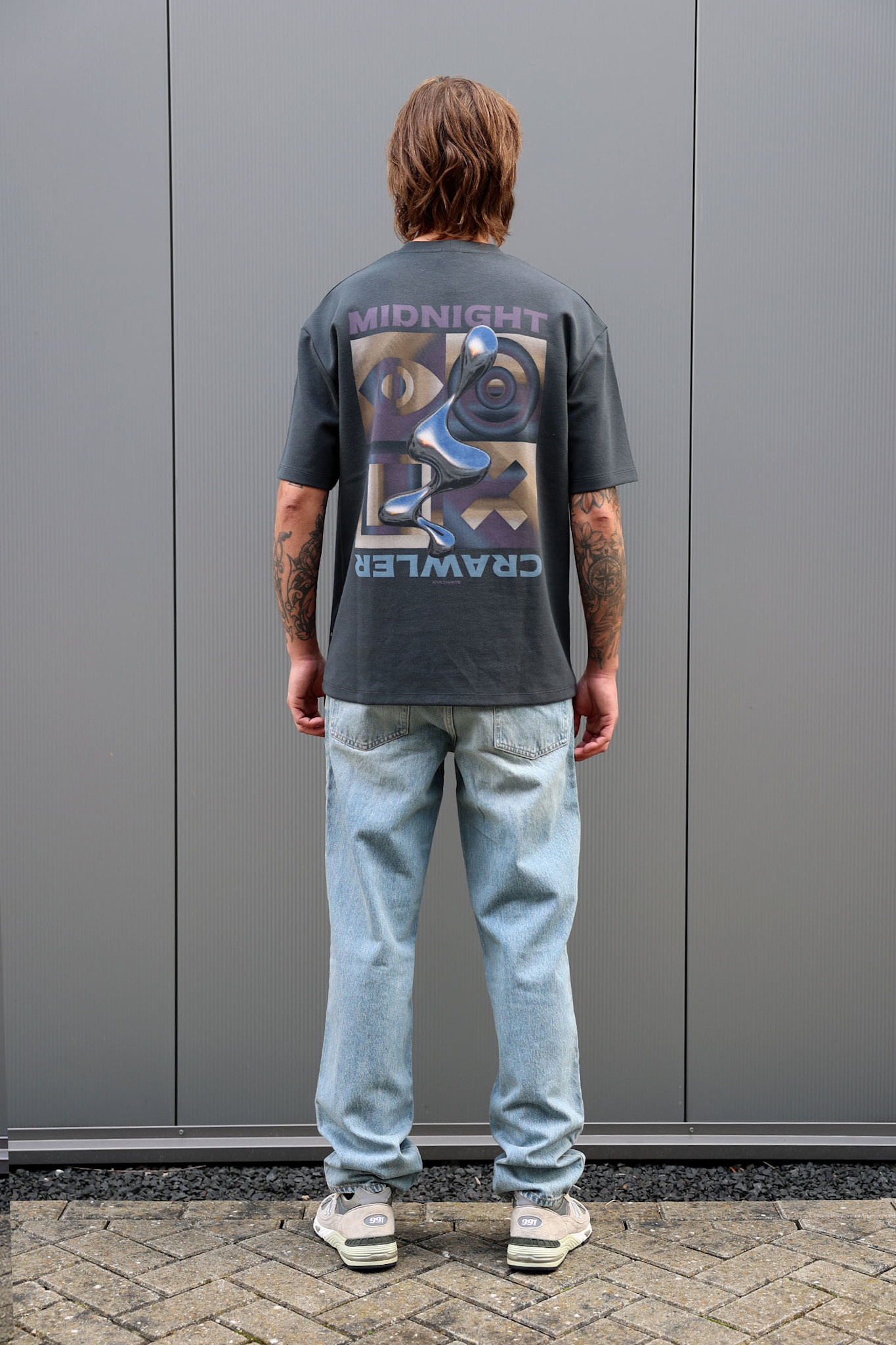 Kultivate Luxury Midnight Tee Woodland Grey