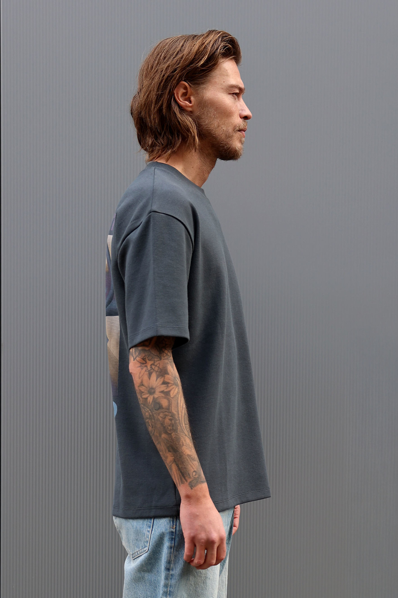 Kultivate Luxury Midnight Tee Woodland Grey