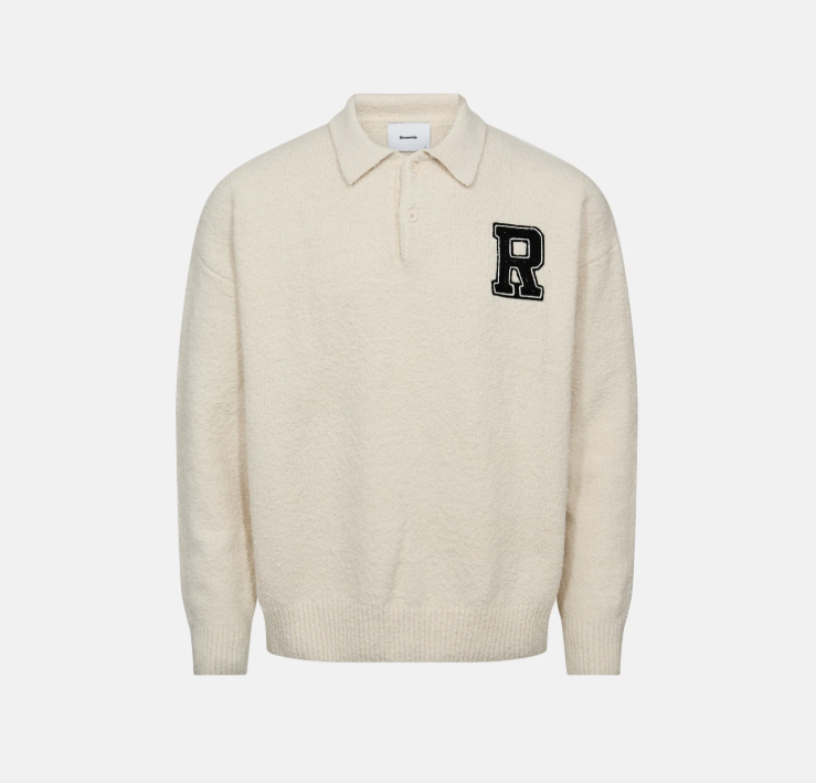 Resterods Eddy LS Polo Sweat Beige