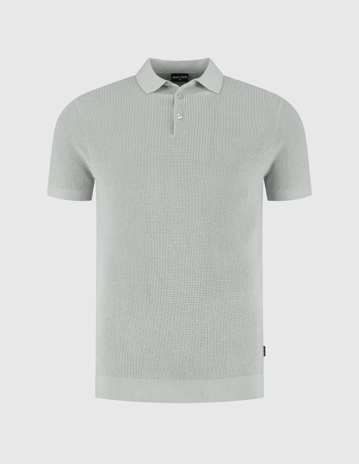 Saint Steve Sietse Knitted Polo Cool Green