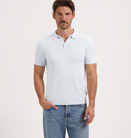 Saint Steve Chris Knitted Polo Misty Blue