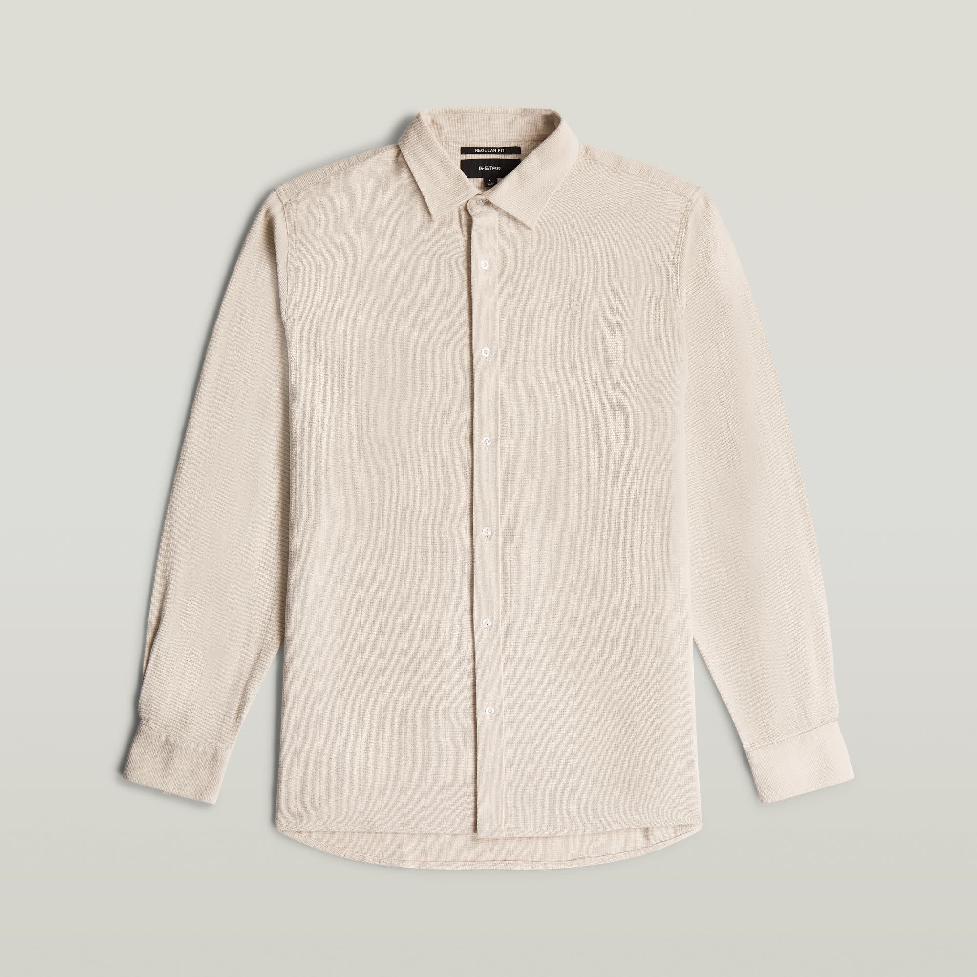 G-Star Clean Regular Shirt L/S Whitebait