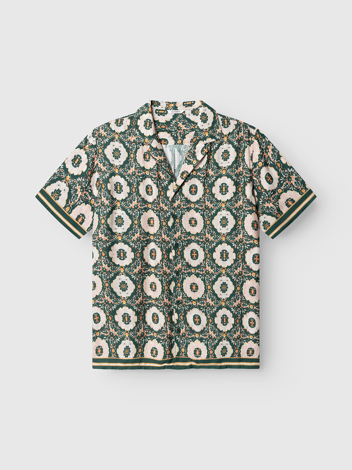 Gabba Sven Resort Oro S/S Shirt 11845 Green Pattern