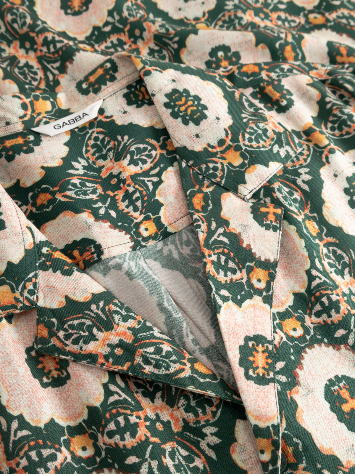 Gabba Sven Resort Oro S/S Shirt 11845 Green Pattern