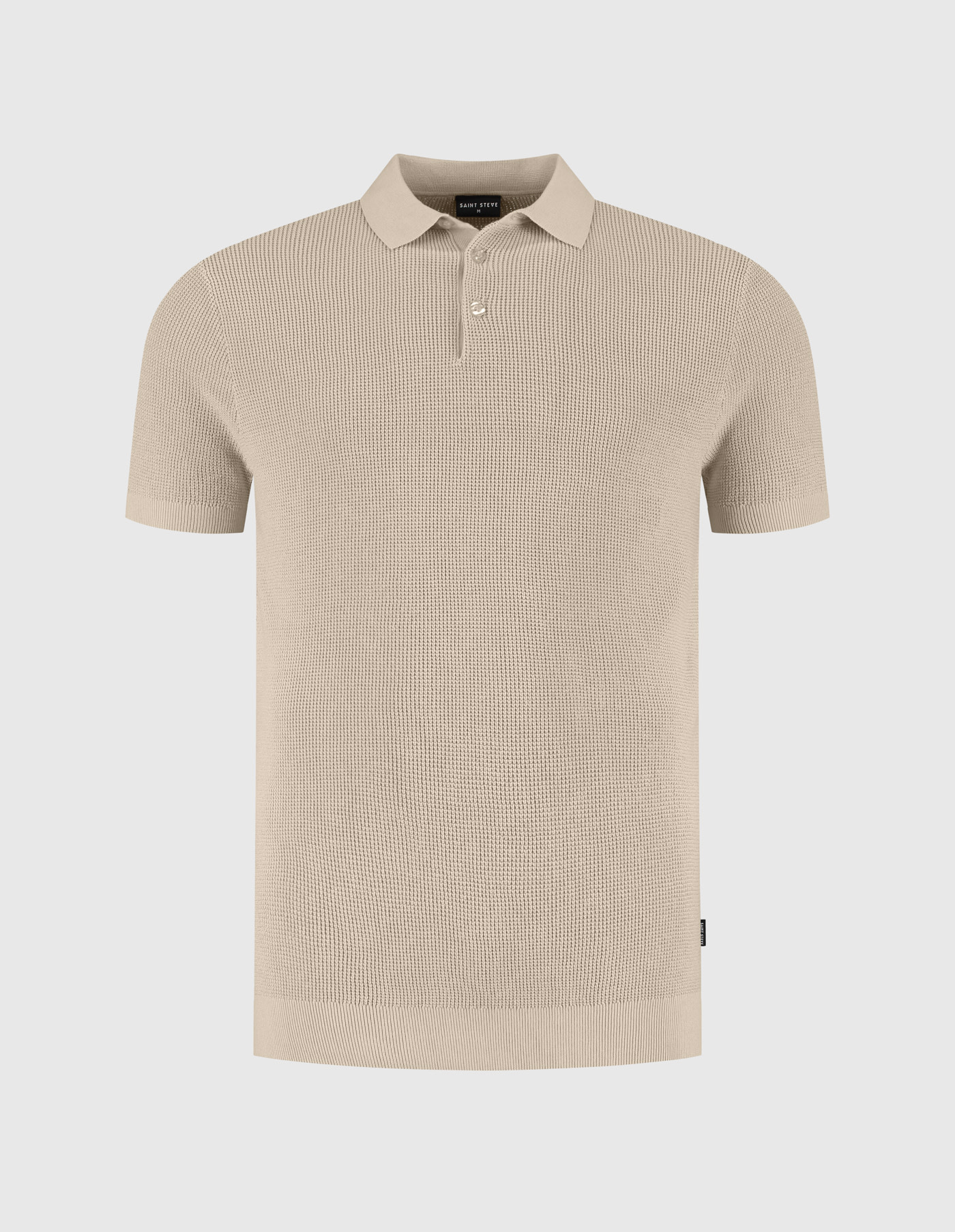 Saint Steve Sietse Knitted Polo Sand