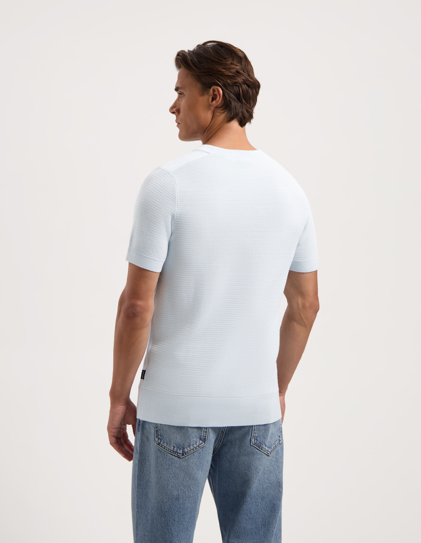 Saint Steve Hein Knitted Shirt Misty Blue