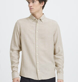 Casual Friday Hanes L/S Striped Linen Mix Shirt 170510 Silver Sage
