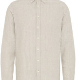 Casual Friday Hanes L/S Striped Linen Mix Shirt 170510 Silver Sage