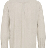 Casual Friday Hanes L/S Striped Linen Mix Shirt 170510 Silver Sage