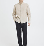 Casual Friday Hanes L/S Striped Linen Mix Shirt 170510 Silver Sage
