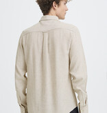 Casual Friday Hanes L/S Striped Linen Mix Shirt 170510 Silver Sage