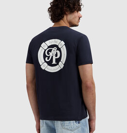 Pure Path 26020101 Buoy Initials Tee Dark Navy
