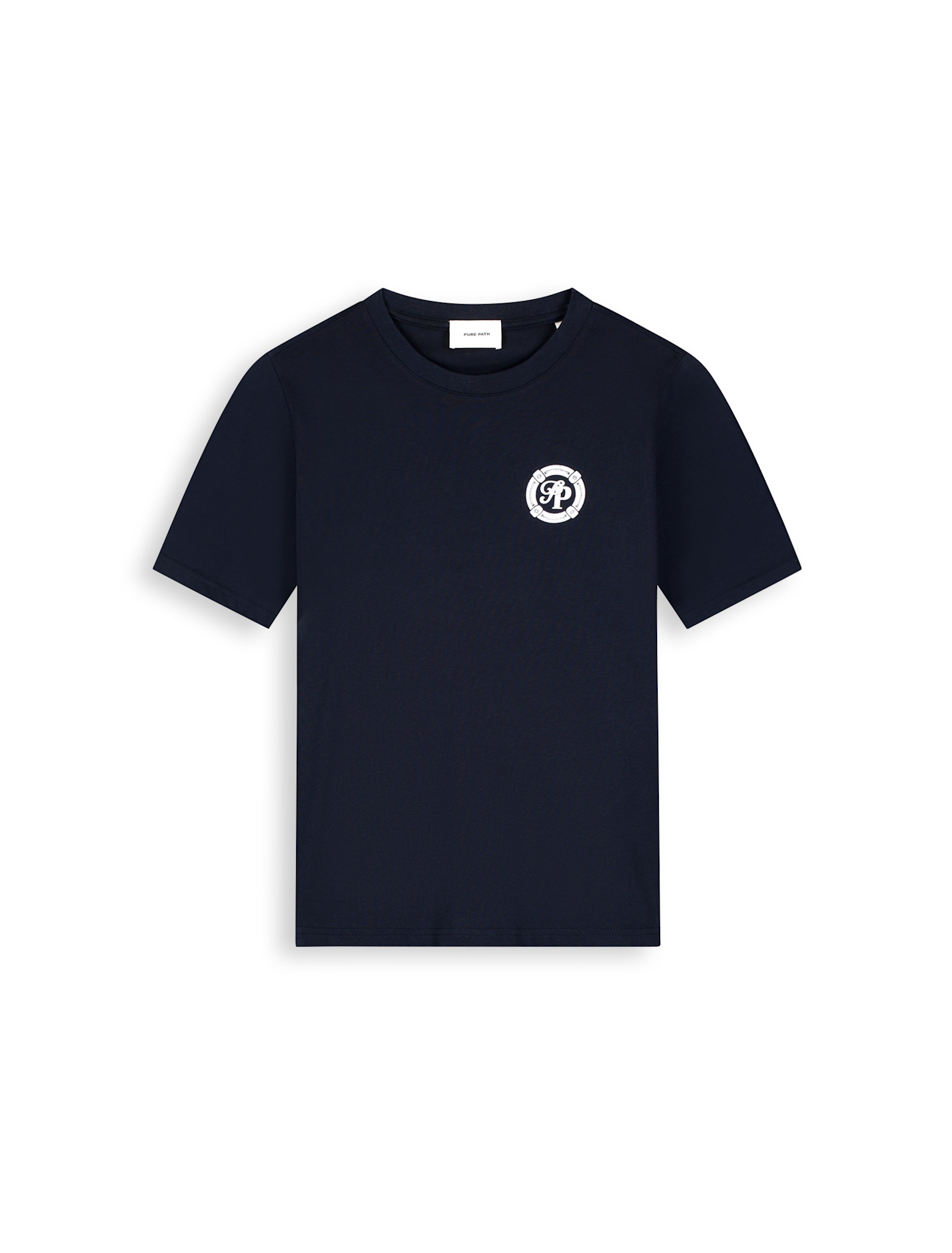 Pure Path 26020101 Buoy Initials Tee Dark Navy