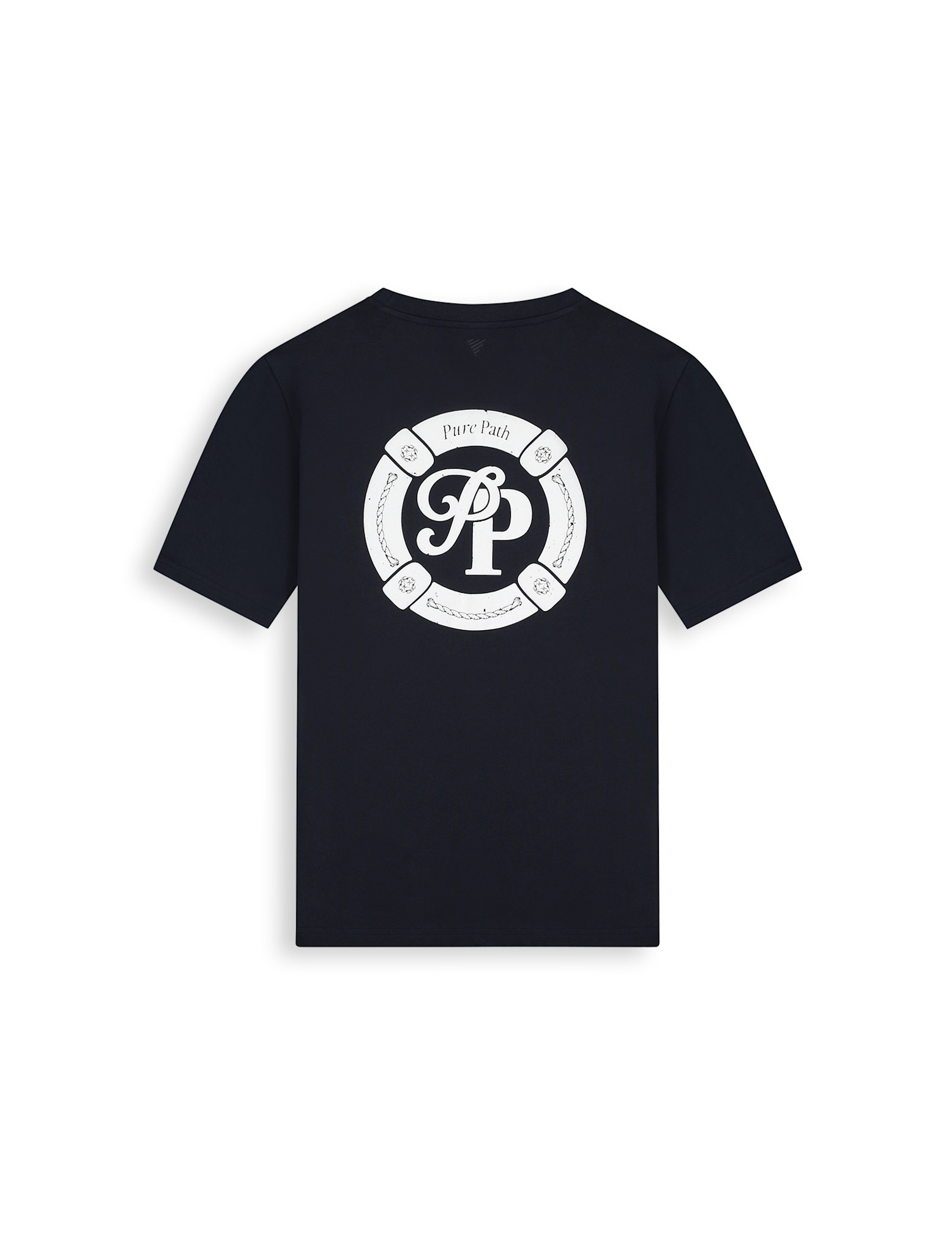 Pure Path 26020101 Buoy Initials Tee Dark Navy
