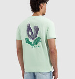 Pure Path 26020106 Pixel Flower Tee Light Green