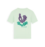 Pure Path 26020106 Pixel Flower Tee Light Green