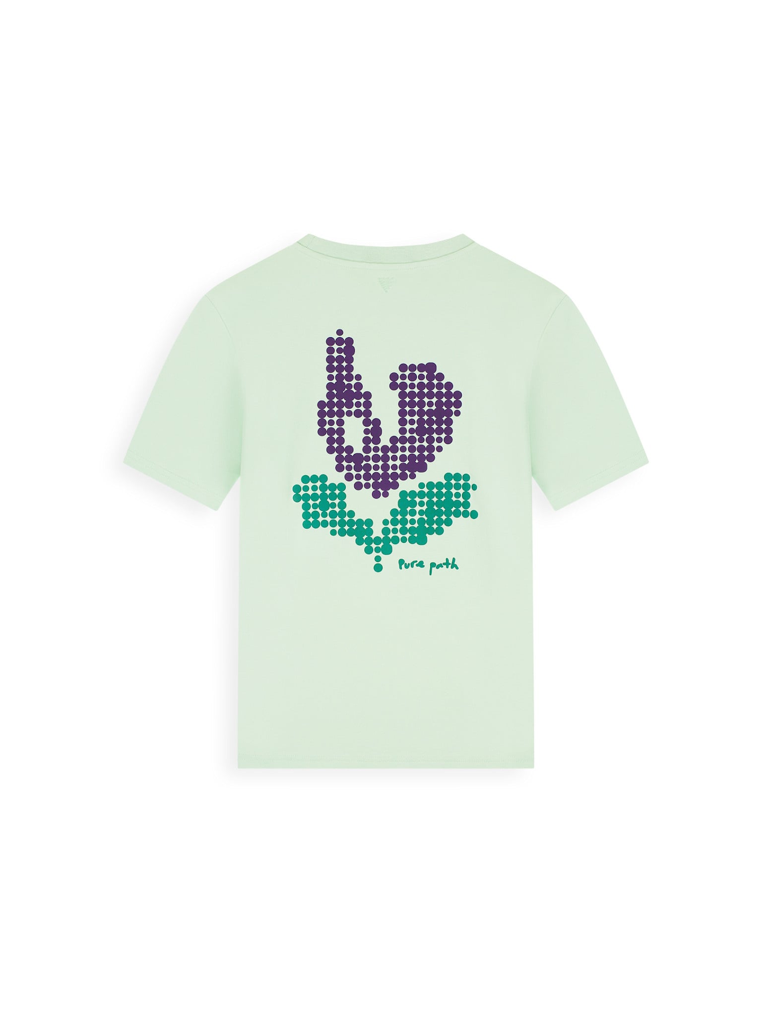 Pure Path 26020106 Pixel Flower Tee Light Green
