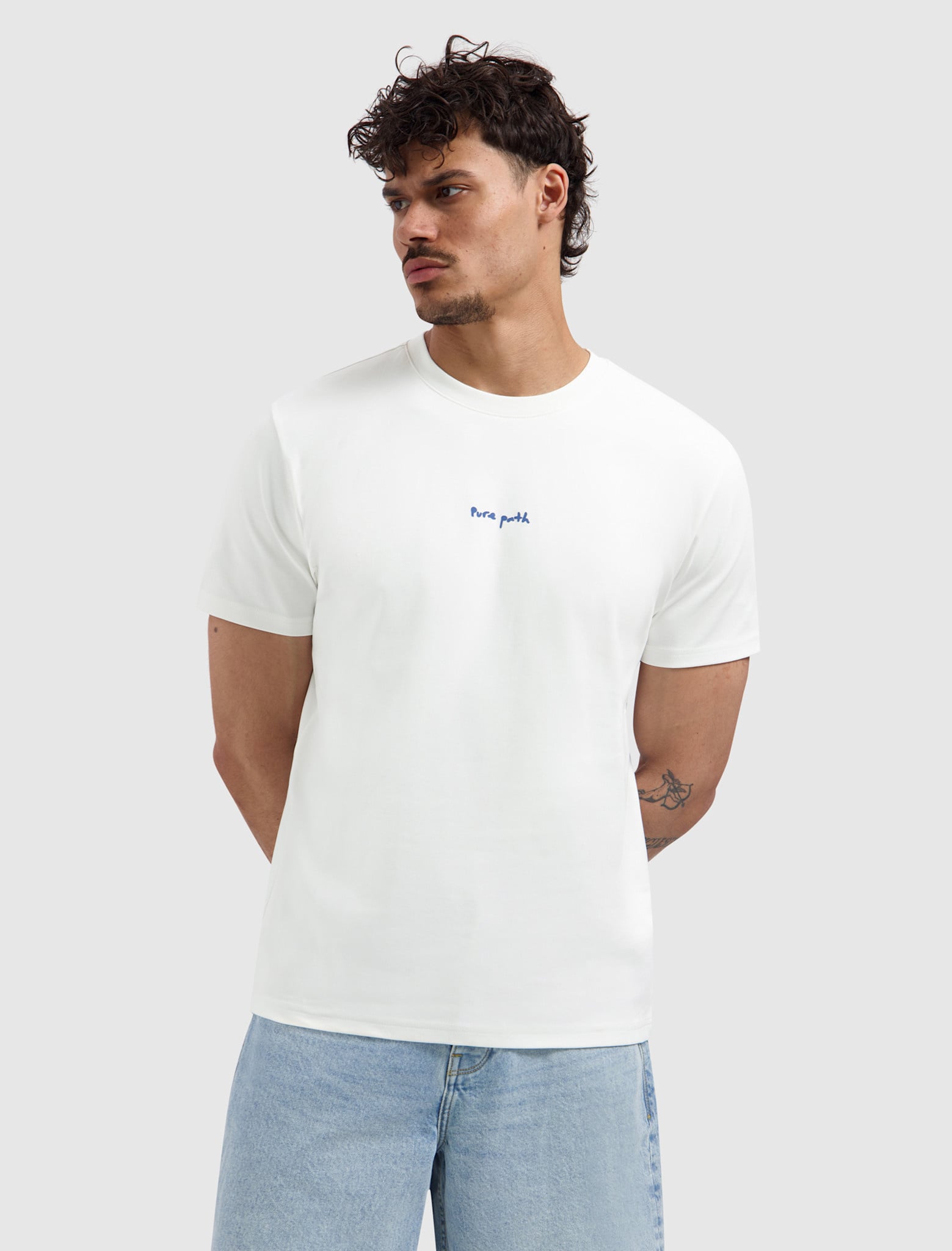 Pure Path 26020106 Pixel Flower Tee Off White