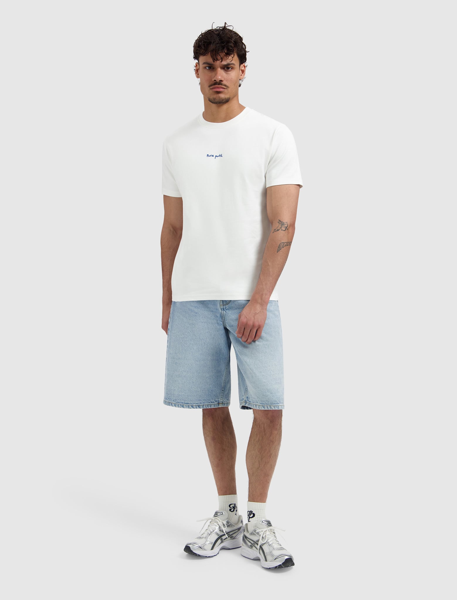 Pure Path 26020106 Pixel Flower Tee Off White