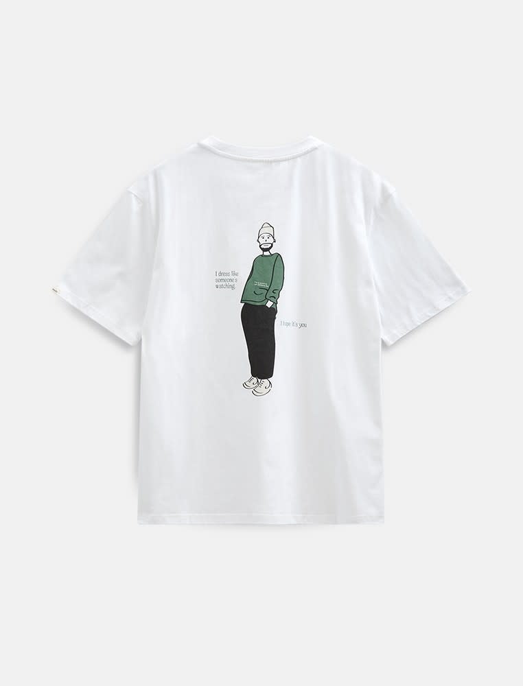 Anerkjendt Villads Have A Nice Day 902484 Tee Bright White