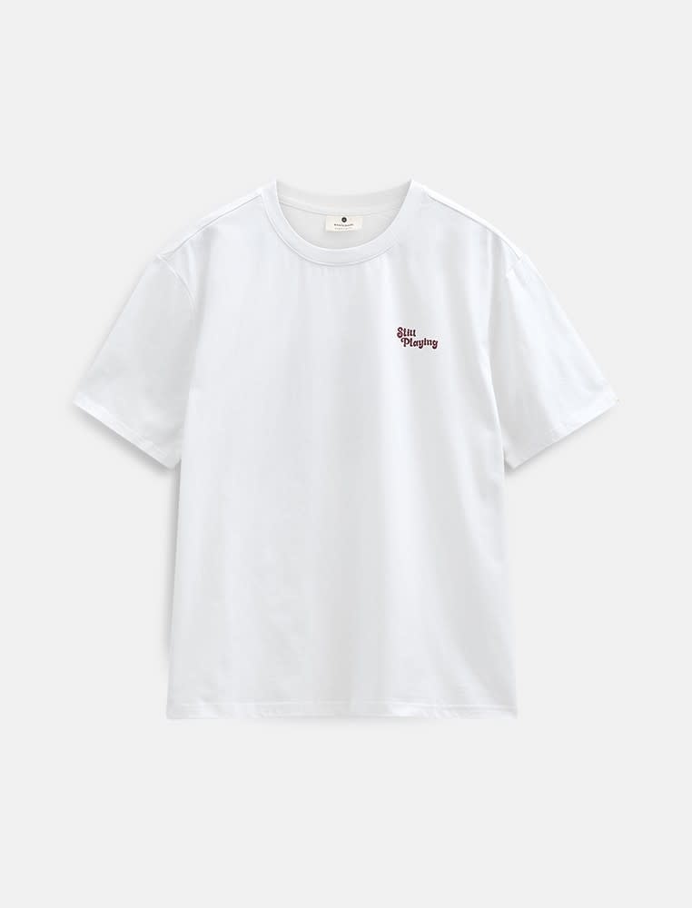 Anerkjendt Villads Still Playing 902487 Tee Bright White
