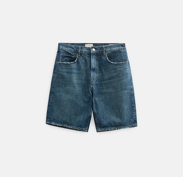 Anerkjendt 902389 Jonas Relaxed Jeans Short Dark Blue Ocean