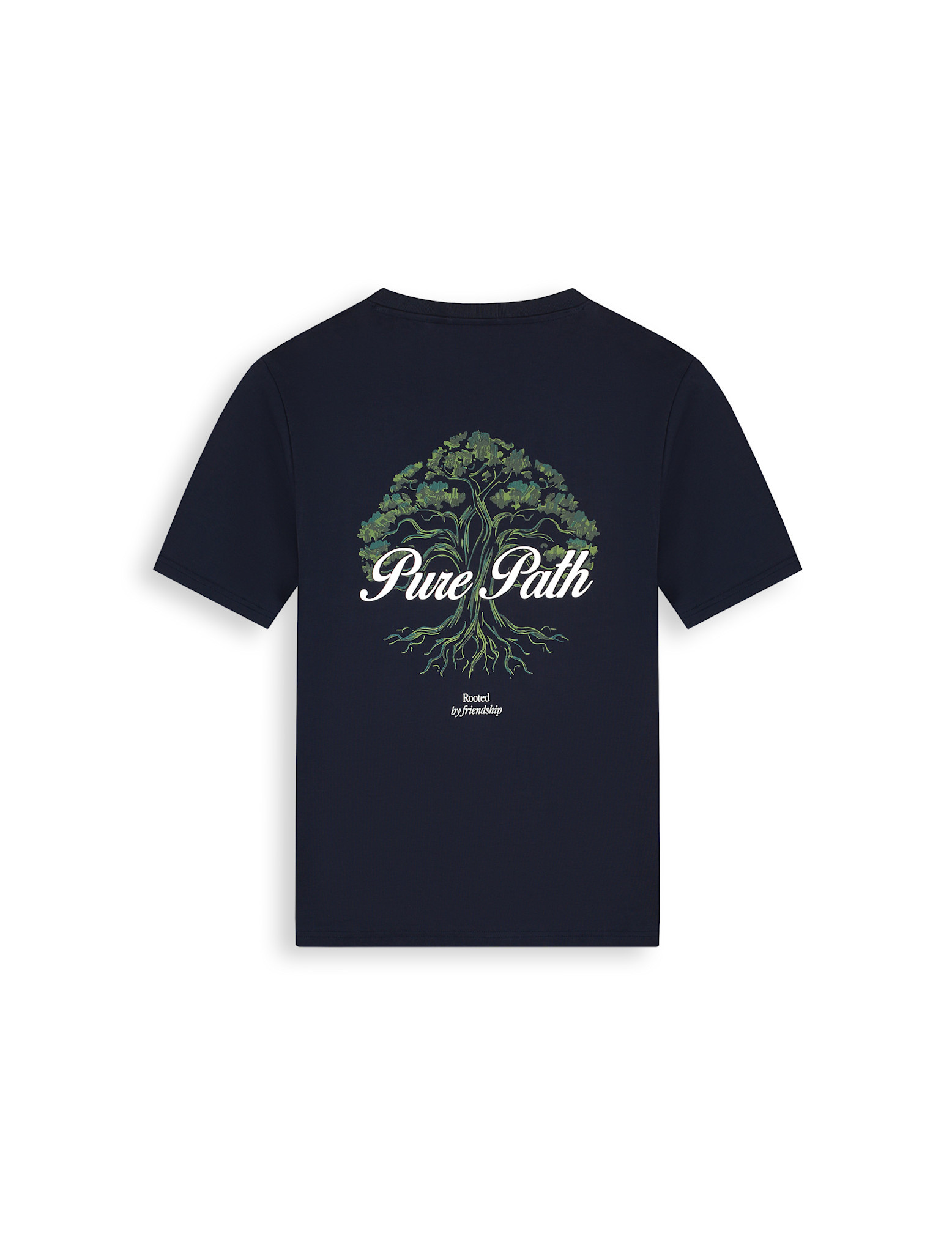 Pure Path 26030102 Rooted Tree Tee Dark Navy