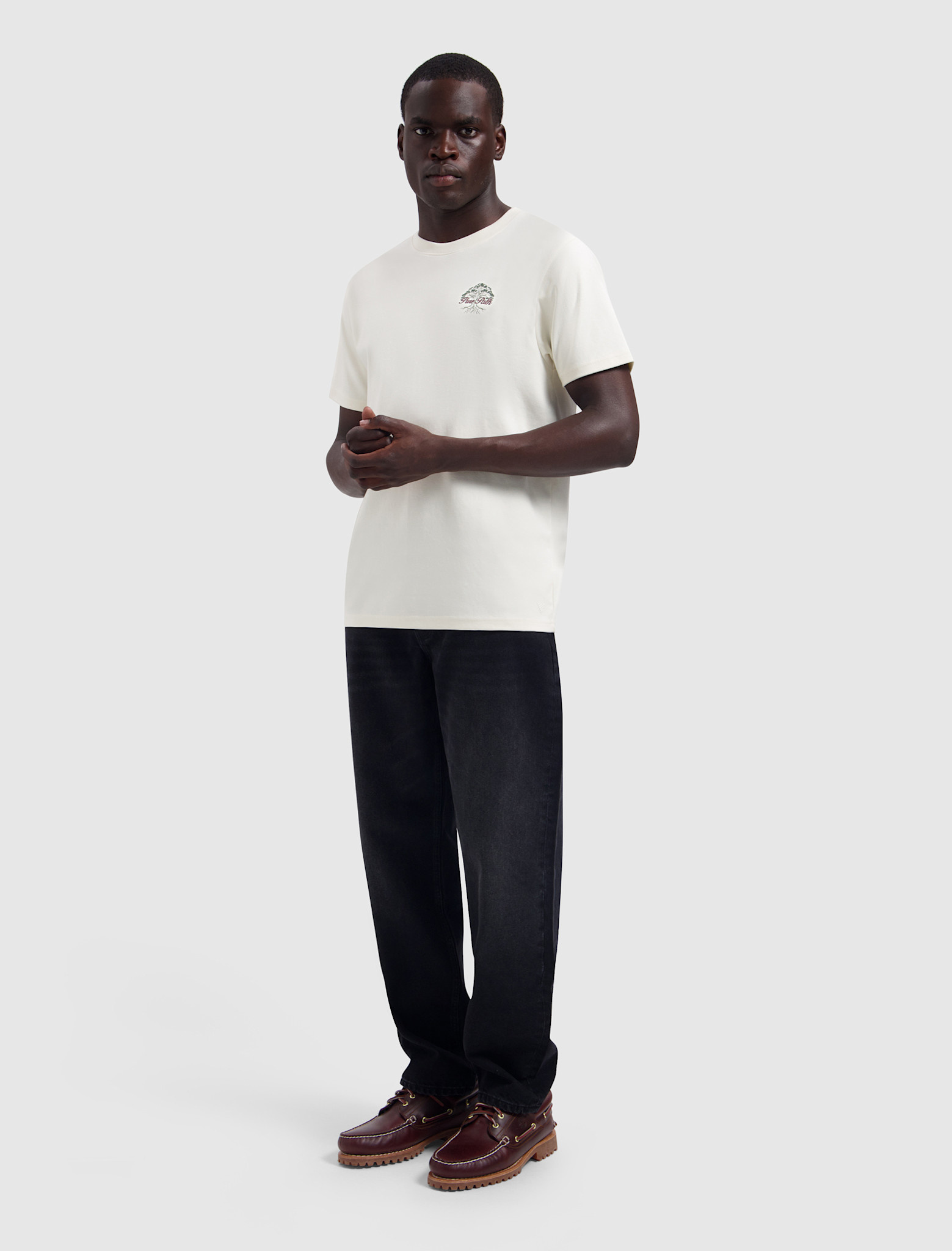 Pure Path 26030102 Rooted Tree Tee Ecru