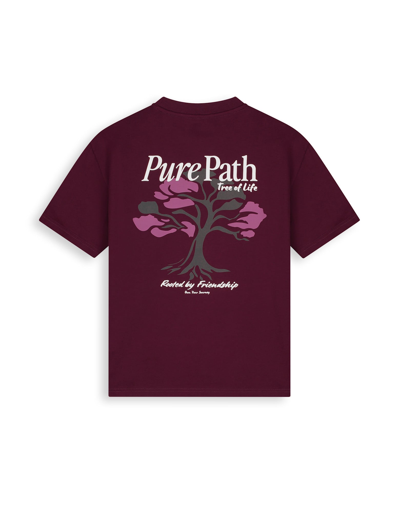 Pure Path 26030110 Tree Of Life Tee Wine Red
