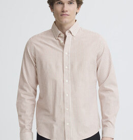 Casual Friday 20506333 Lille Oxford Stripe Shirt 8890 Wine Red