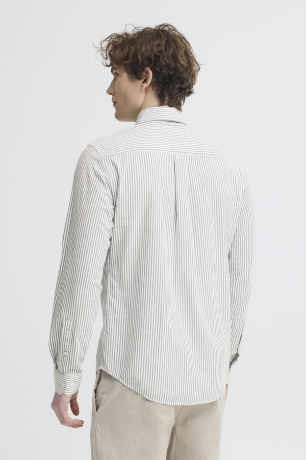 Casual Friday 20506333 Lille Oxford Stripe Shirt 8892 After Midnight Blue