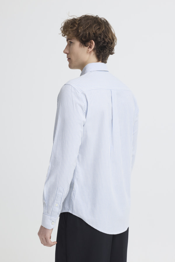 Casual Friday 20506333 Lille Oxford Stripe Shirt 8893 Ashley Blue
