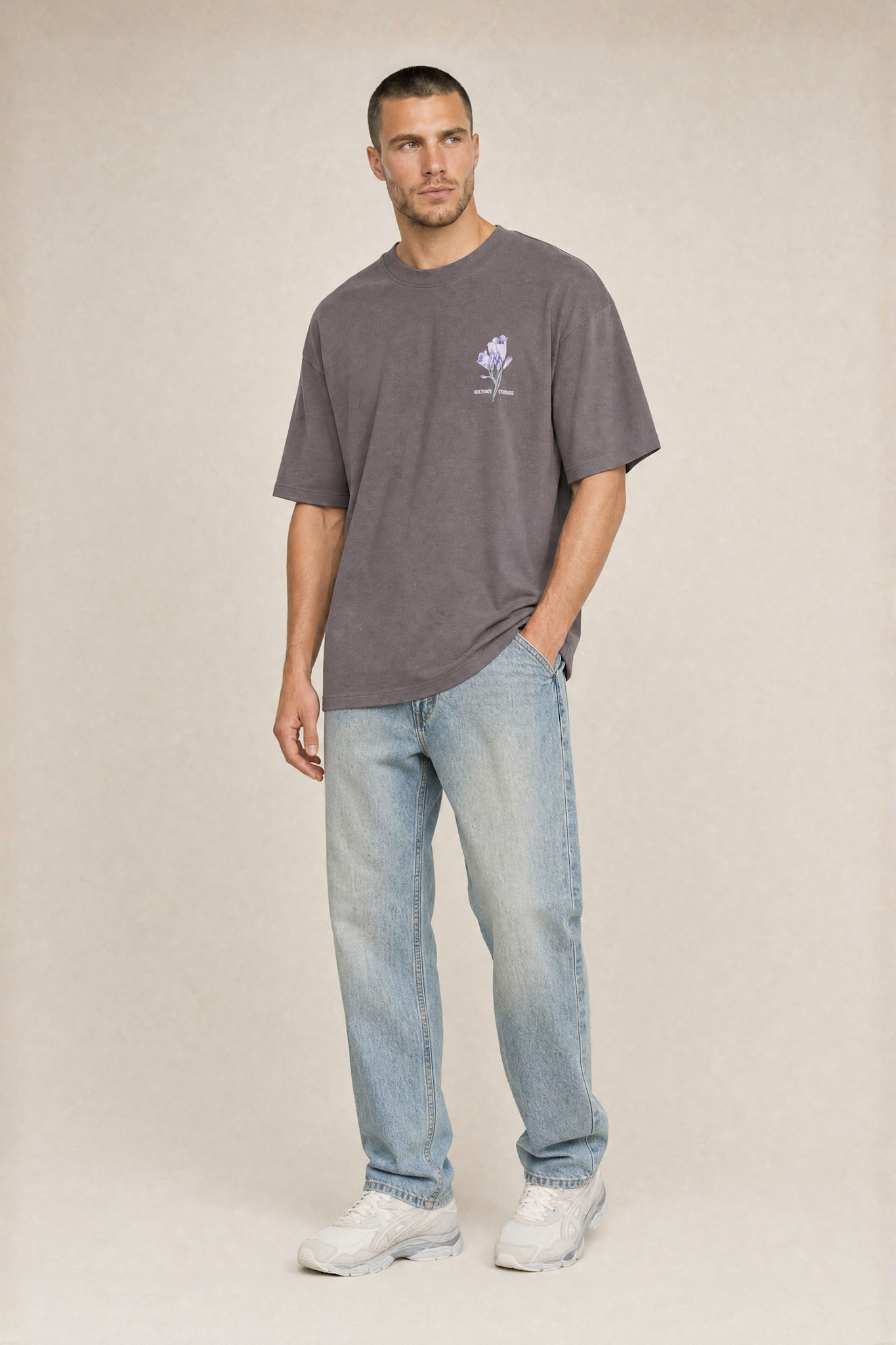 Kultivate Luxury Life Tee Dark Gull Grey
