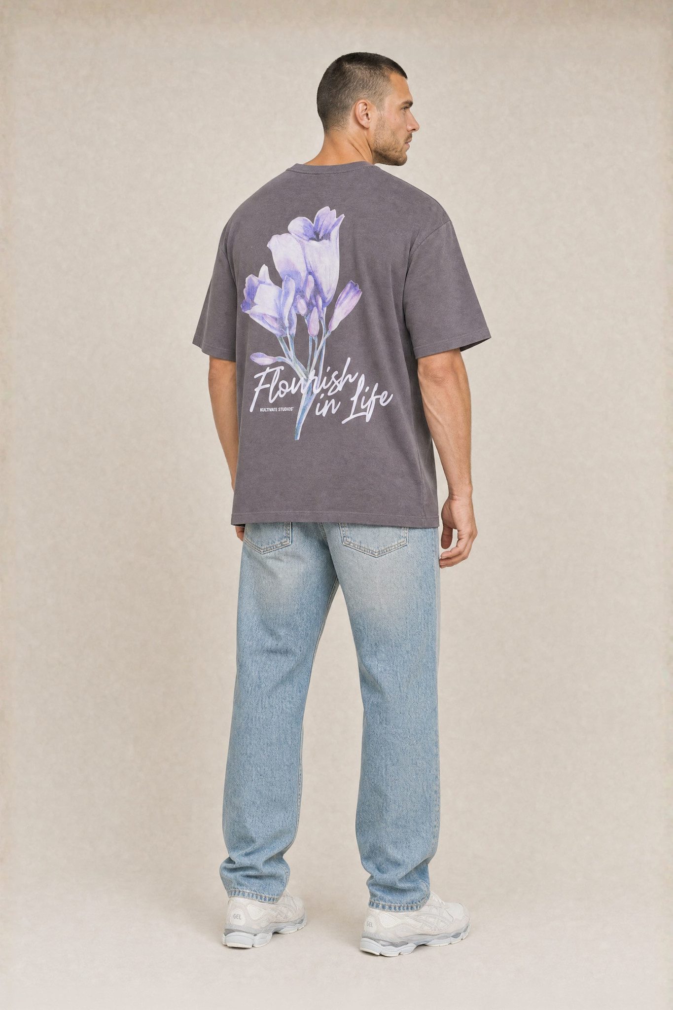 Kultivate Luxury Life Tee Dark Gull Grey