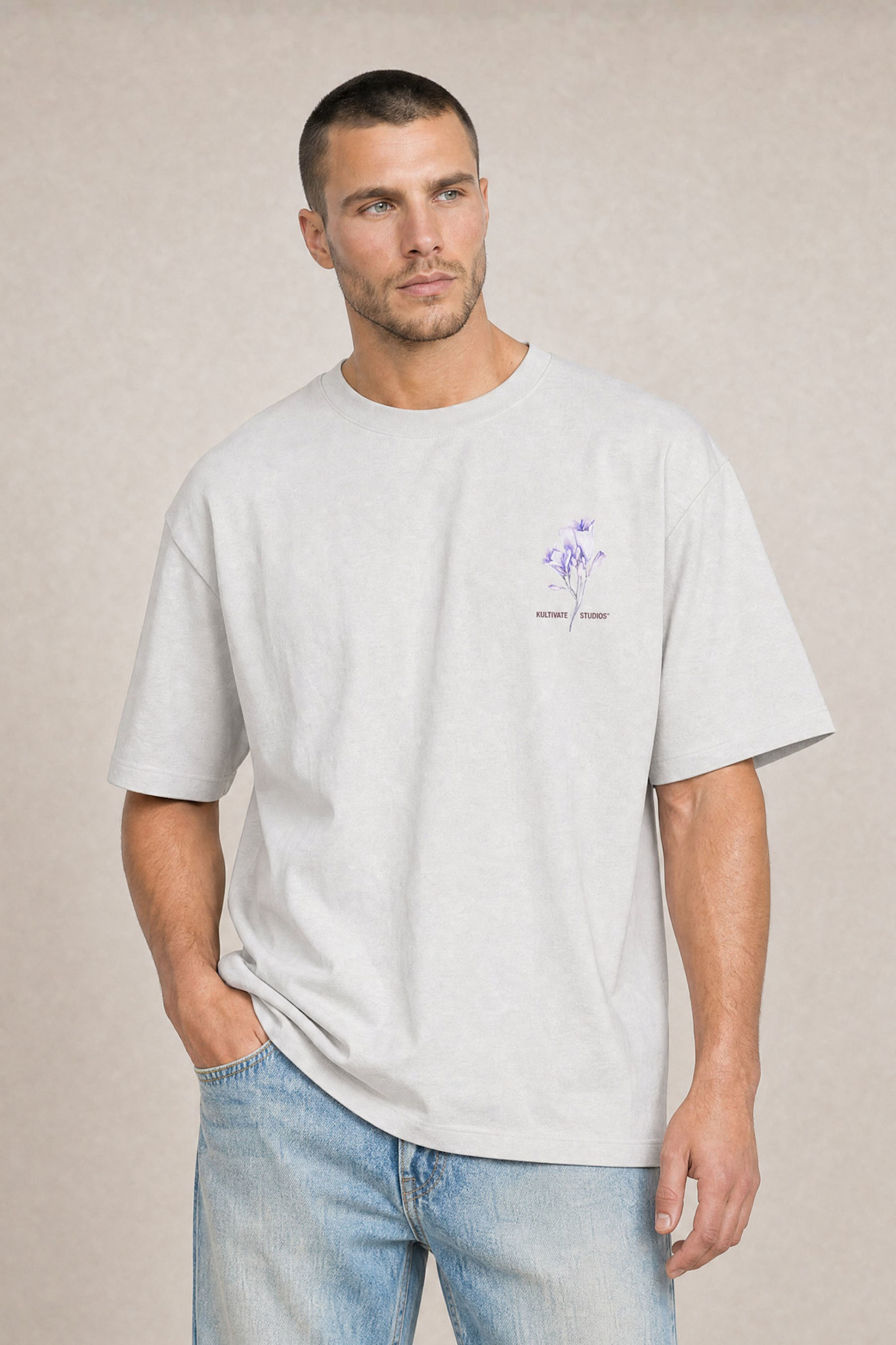 Kultivate Luxury Life Tee Vapor Blue