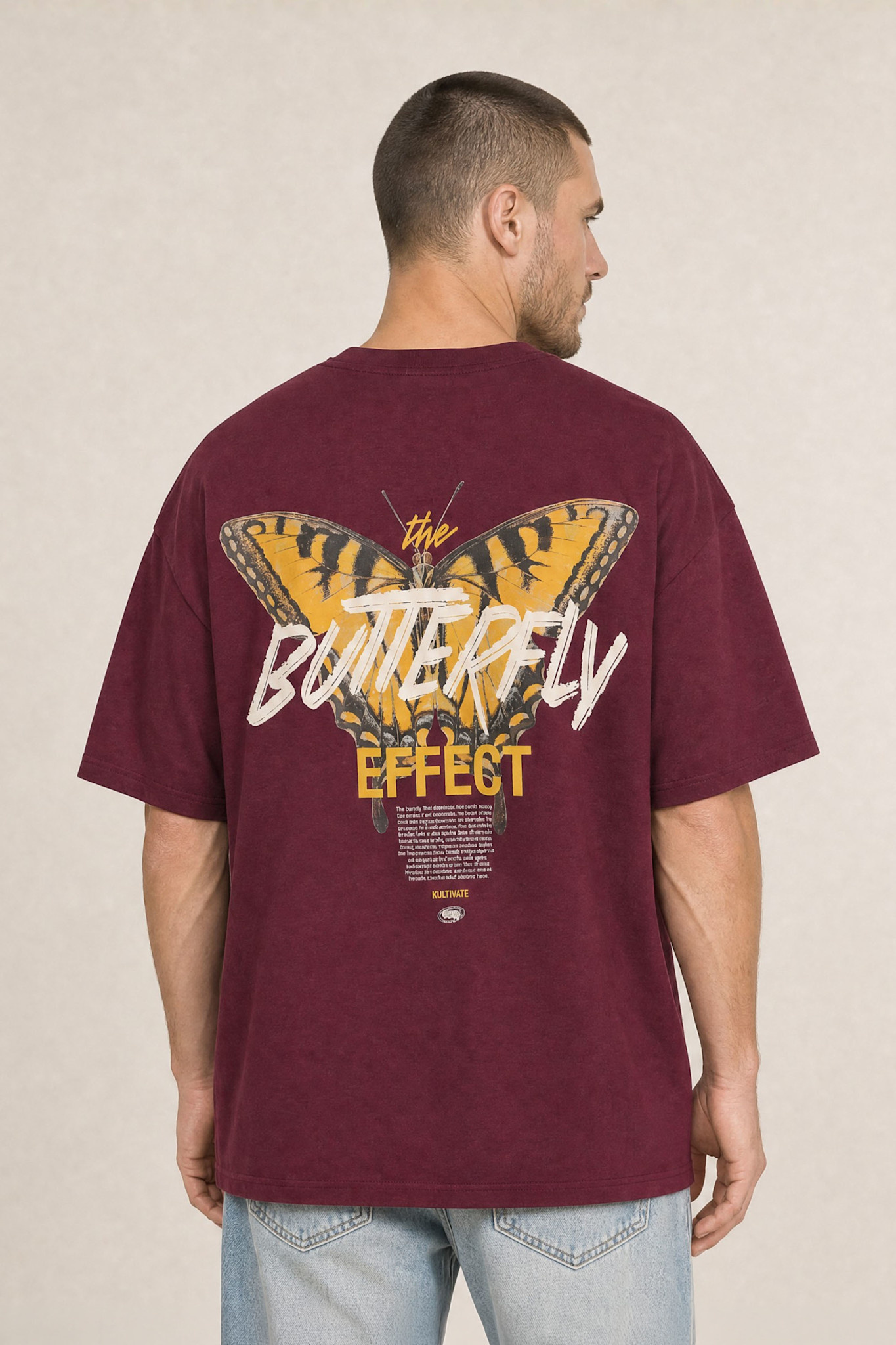 Kultivate Luxury Effect Tee Fig