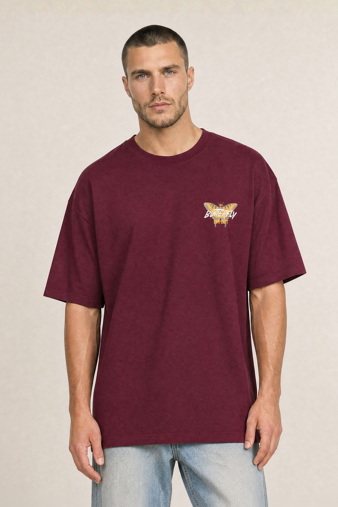 Kultivate Luxury Effect Tee Fig
