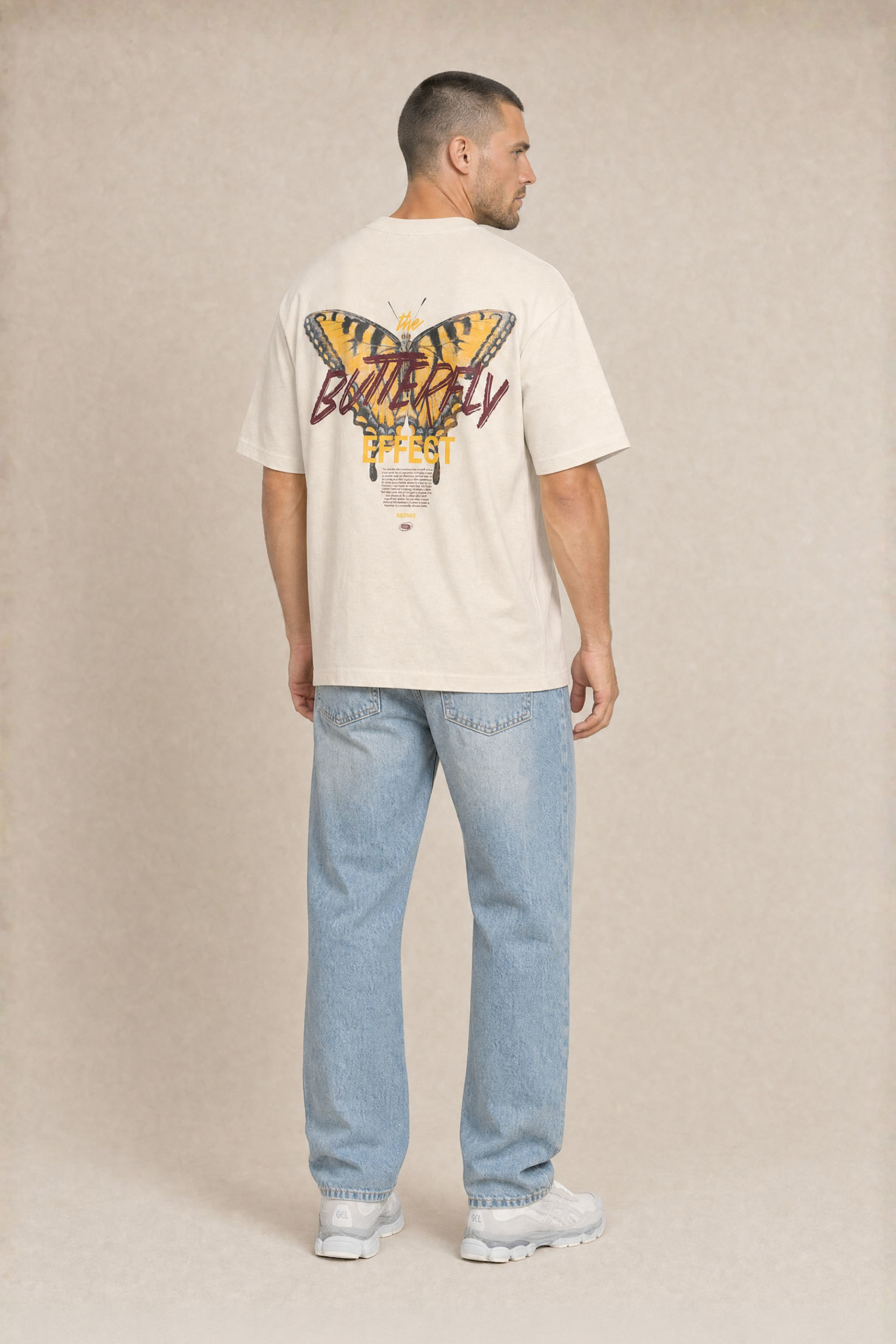 Kultivate Luxury Effect Tee Summer Sand