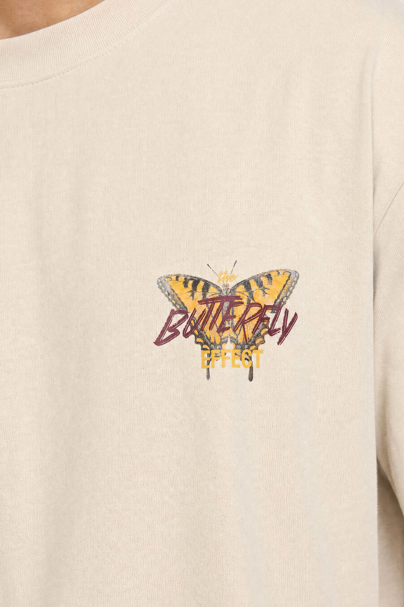 Kultivate Luxury Effect Tee Summer Sand