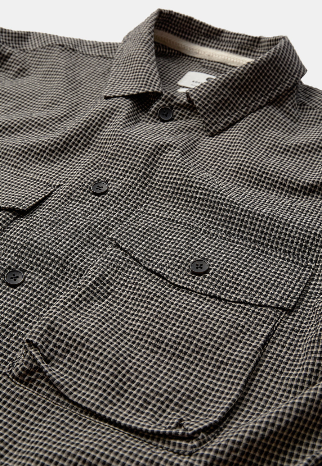 Anerkjendt 902476 Otto Check Overshirt 0000 Caviar