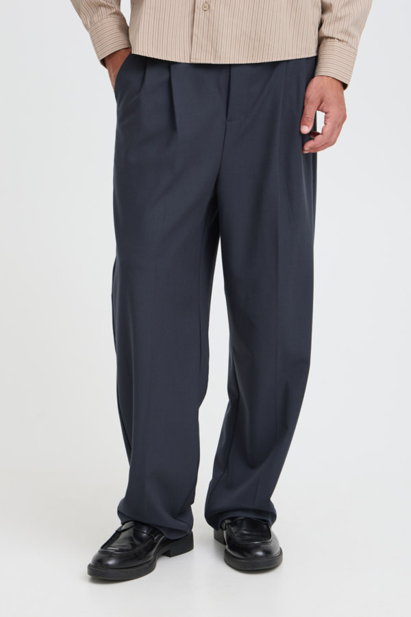 Casual Friday 20505614 Grant Wide Stretch Pants 1941091 After Midnight Melange Blue