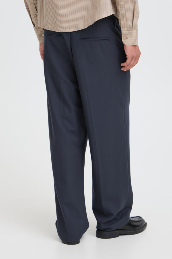Casual Friday 20505614 Grant Wide Stretch Pants 1941091 After Midnight Melange Blue