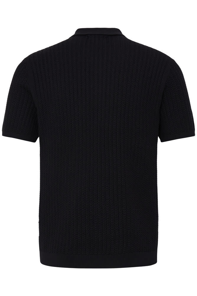 Casual Friday Casual Friday 20505091 Karl Structured Knit Polo 193911 Black