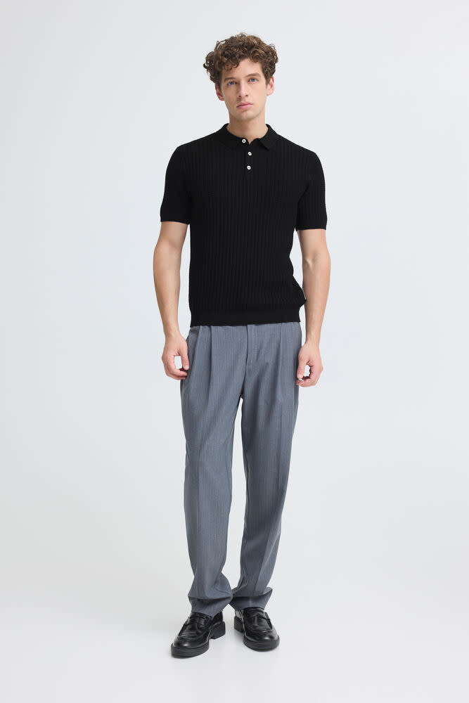 Casual Friday Casual Friday 20505091 Karl Structured Knit Polo 193911 Black