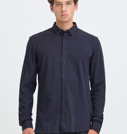 Casual Friday Casual Friday 20505281 Arthur L/S Jersey Piquet Shirt 194013 Dark Navy