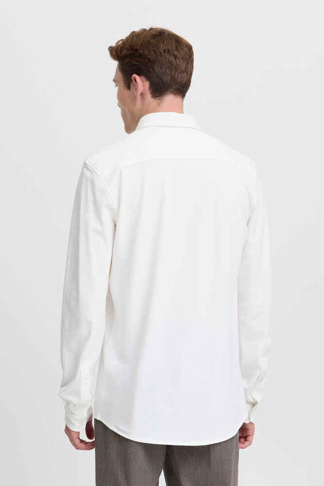 Casual Friday Casual Friday 20505281 Arthur L/S Jersey Piquet Shirt 110602 Snow White