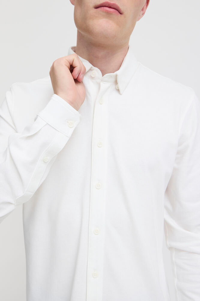 Casual Friday Casual Friday 20505281 Arthur L/S Jersey Piquet Shirt 110602 Snow White
