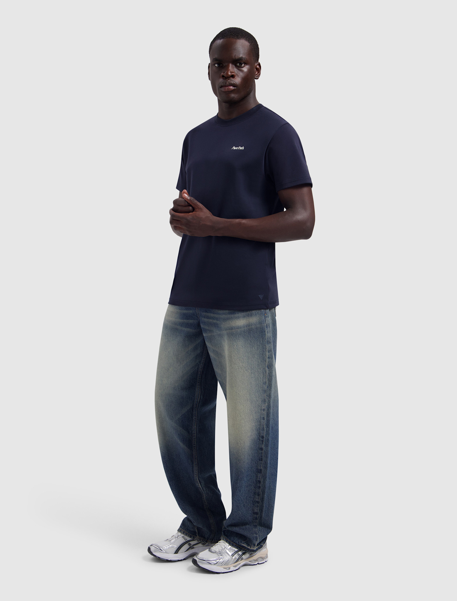 Pure Path Pure Path 26030101 Tree Trunk Tee Dark Navy