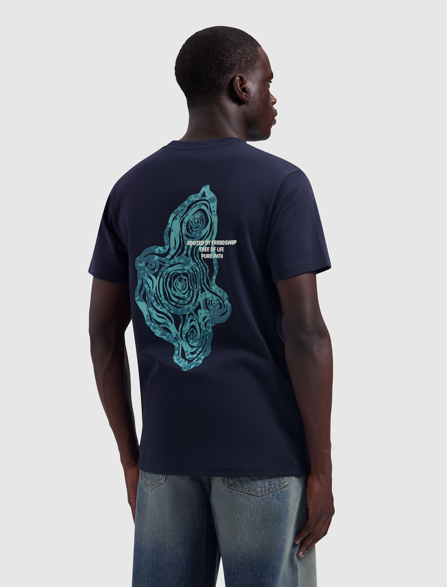 Pure Path Pure Path 26030101 Tree Trunk Tee Dark Navy